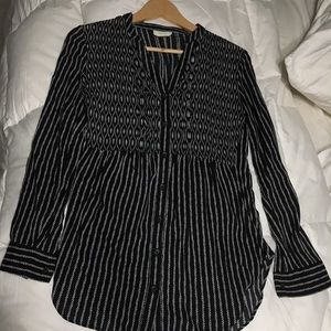 Anthropologie Black and White Tunic